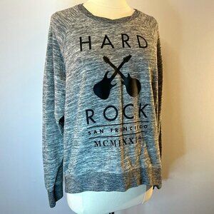 Hard Rock Cafe San Francisco Women's Grey Sweater - Size XL